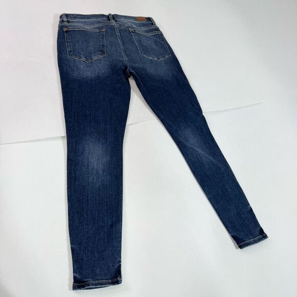 Judy Blue Jeans Womens 31 Medium Blue Skinny Denim Button Zipper Fly - Picture 6 of 10
